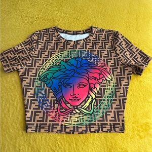Multicolor Graphic Women's Top